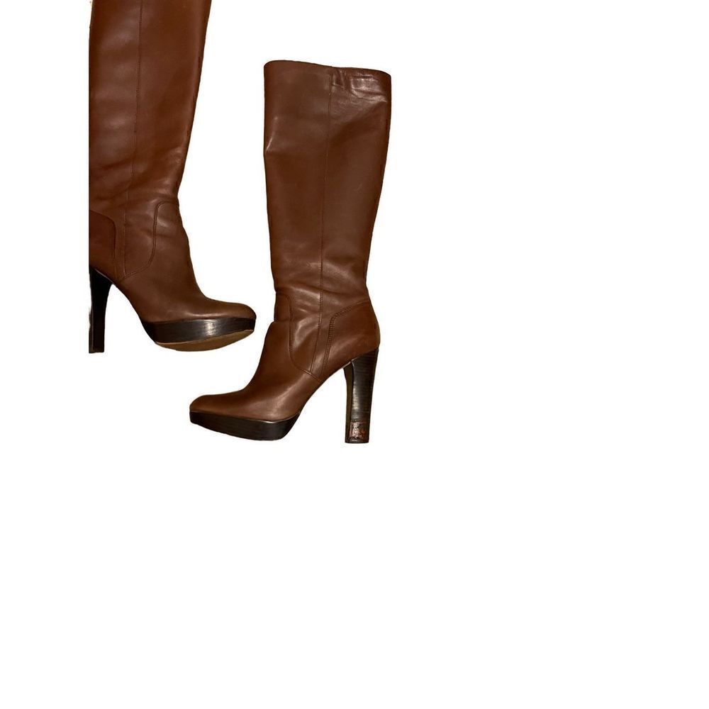 Michael Kors Leather Boots - 10 - Picture 4 of 11